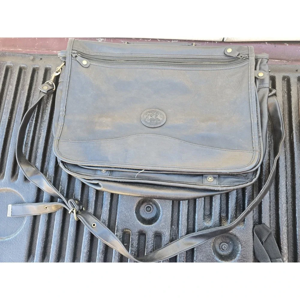 Vintage Leather Messenger Tandem Bags Of California Cascade Falls Crossbody 90s